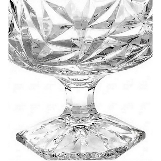 Bomboniere 24cm por 16,5cm cm Pé em Cristal Ecológico